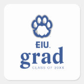 Eastern Illinois Panthers Paw Print & EIU Vierkante Sticker (Voorkant)