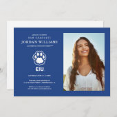 Eastern Illinois Panthers Pootafdruk & EIU Aankondiging (Voorkant / Achterkant)