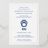 Eastern Illinois Panthers Pootafdruk & EIU Folie Uitnodiging (Voorkant)