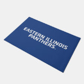 Eastern Illinois Panthers Tekst Logo Deurmat (Schuin)