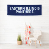 Eastern Illinois Panthers Tekst Logo Spandoek (Insitu)