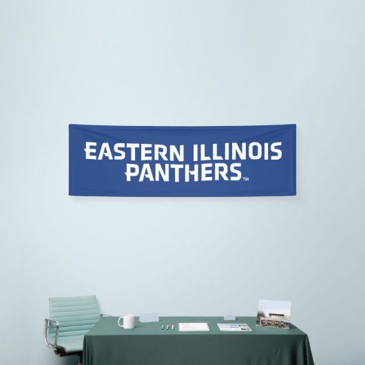 Eastern Illinois Panthers Tekst Logo Spandoek (Beurs)