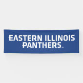 Eastern Illinois Panthers Tekst Logo Spandoek (Horizontaal)