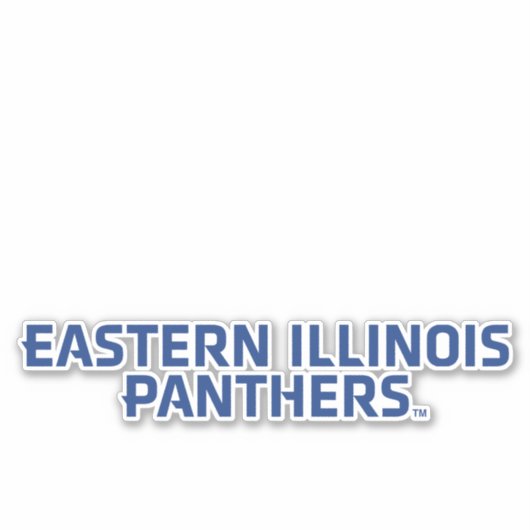 Eastern Illinois Panthers Tekst Logo Sticker (Voorkant)
