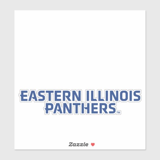 Eastern Illinois Panthers Tekst Logo Sticker (Vel)