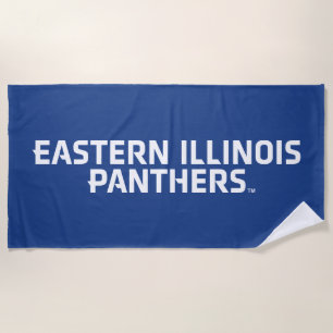 Eastern Illinois Panthers Tekst Logo Strandlaken