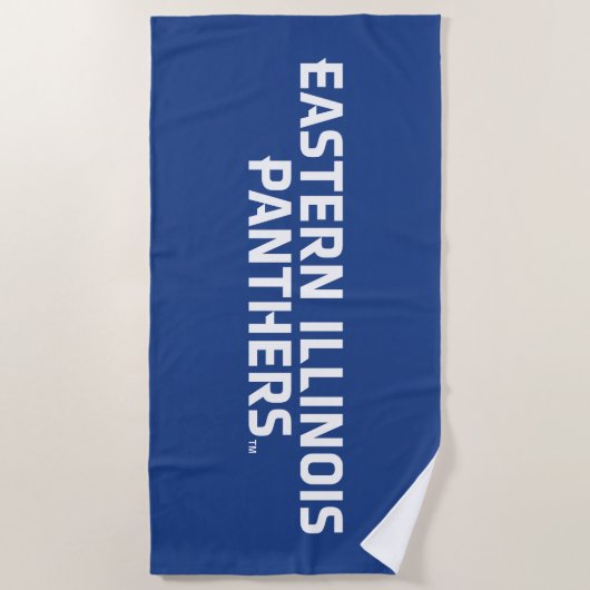 Eastern Illinois Panthers Tekst Logo Strandlaken (Voorkant)