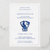 Eastern Illinois University Panthers Logo Folie Uitnodiging (Voorkant)