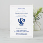 Eastern Illinois University Panthers Logo Folie Uitnodiging (Staand Voorkant)