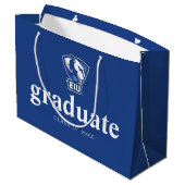 Eastern Illinois University Panthers Logo Groot Cadeauzakje (Achterkant Gekanteld)