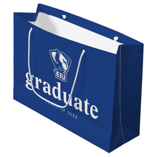 Eastern Illinois University Panthers Logo Groot Cadeauzakje (Voorkant Gekanteld)