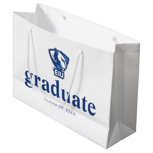 Eastern Illinois University Panthers Logo Groot Cadeauzakje (Voorkant Gekanteld)