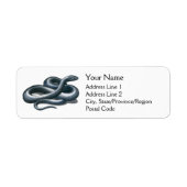Eastern Indigo Snake Adresetiketten Etiket (Voorkant)