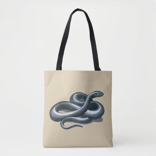 Eastern Indigo Snake Art Tote Bag (Voorkant)
