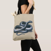 Eastern Indigo Snake Art Tote Bag (Dichtbij)