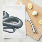 Eastern Indigo Snake Kitchen Towel Theedoek (Quarter Fold)