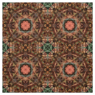 Eastern Influenced Star Mandala en Cross Tile Stof