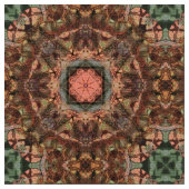 Eastern Influenced Star Mandala en Cross Tile Stof (Close Up)