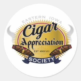 Eastern Iowa Cigar Appreciation Society Decal Ronde Sticker