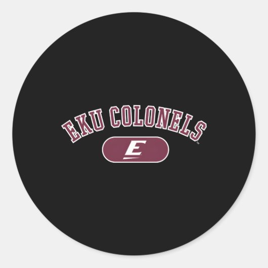 Eastern Kentucky Colonels Varsity Ronde Sticker (Voorkant)