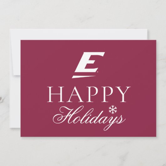 Eastern Kentucky University E Feestdagenkaart (Voorkant)