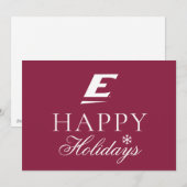 Eastern Kentucky University E Feestdagenkaart (Voorkant / Achterkant)