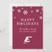 Eastern Kentucky University E Feestdagenkaart (Voorkant)