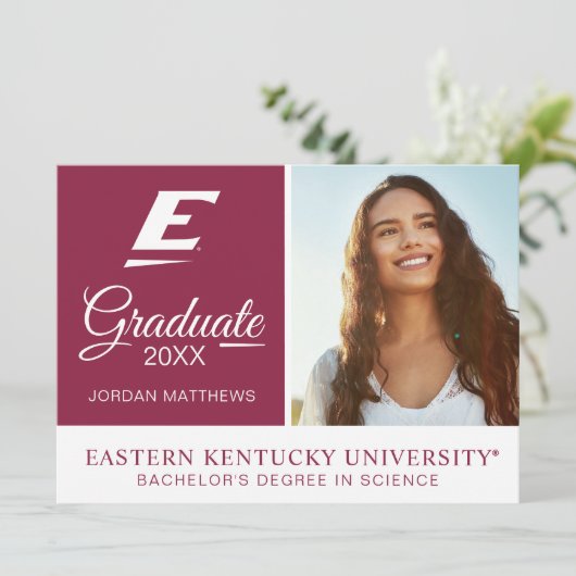 Eastern Kentucky University E Kaart (Staand voorkant)