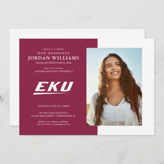 Eastern Kentucky University | EKU Aankondiging (Voorkant / Achterkant)