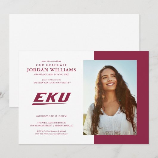 Eastern Kentucky University | EKU Aankondiging (Voorkant / Achterkant)