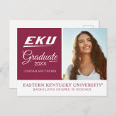 Eastern Kentucky University | EKU Aankondigingskaart (Voorkant / Achterkant)