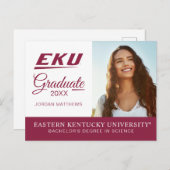Eastern Kentucky University | EKU Aankondigingskaart (Voorkant / Achterkant)