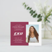 Eastern Kentucky University | EKU Aankondigingskaart (Staand voorkant)