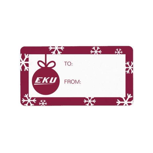 Eastern Kentucky University | EKU Etiket (Voorkant)
