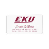 Eastern Kentucky University | EKU Etiket (Voorkant)