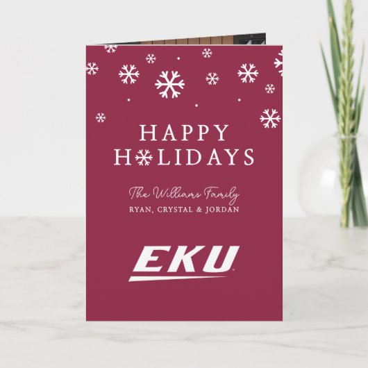 Eastern Kentucky University | EKU Feestdagen Kaart (Voorkant)
