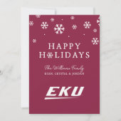 Eastern Kentucky University | EKU Feestdagenkaart (Voorkant)