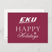 Eastern Kentucky University | EKU Feestdagenkaart (Voorkant / Achterkant)