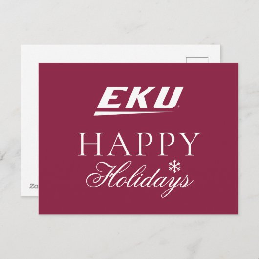 Eastern Kentucky University | EKU Feestdagenkaart (Voorkant / Achterkant)
