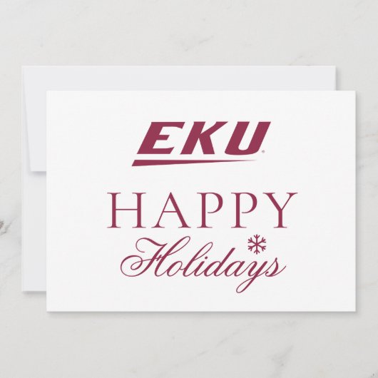 Eastern Kentucky University | EKU Feestdagenkaart (Voorkant)