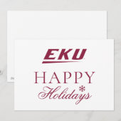 Eastern Kentucky University | EKU Feestdagenkaart (Voorkant / Achterkant)