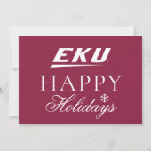 Eastern Kentucky University | EKU Feestdagenkaart (Voorkant)