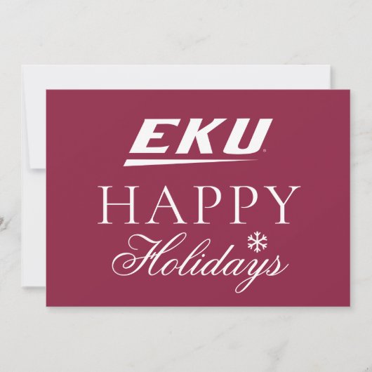 Eastern Kentucky University | EKU Feestdagenkaart (Voorkant)