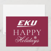 Eastern Kentucky University | EKU Feestdagenkaart (Voorkant / Achterkant)