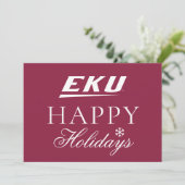 Eastern Kentucky University | EKU Feestdagenkaart (Staand voorkant)