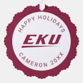 Eastern Kentucky University | EKU Ornament Kaart (Achterkant)