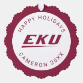 Eastern Kentucky University | EKU Ornament Kaart (Voorkant)
