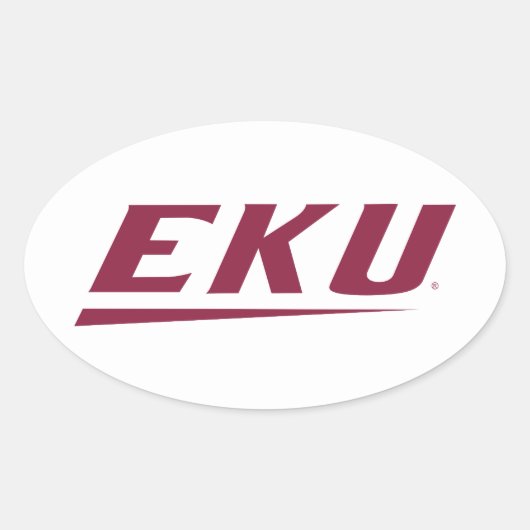 Eastern Kentucky University | EKU Ovale Sticker (Voorkant)