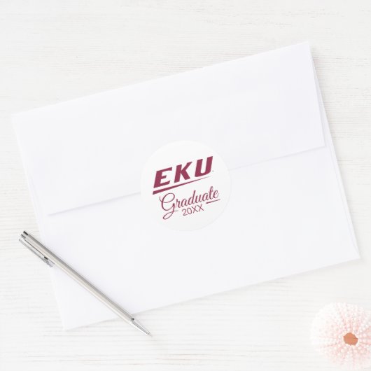 Eastern Kentucky University | EKU Ronde Sticker (Envelop)