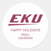 Eastern Kentucky University | EKU Ronde Sticker (Voorkant)